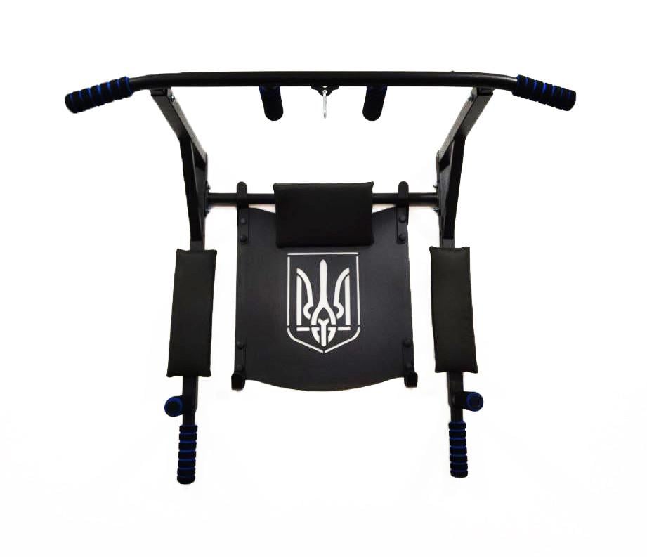 Турник-брусья SAB В2/р настенный разборной с гербом Черный (0074)