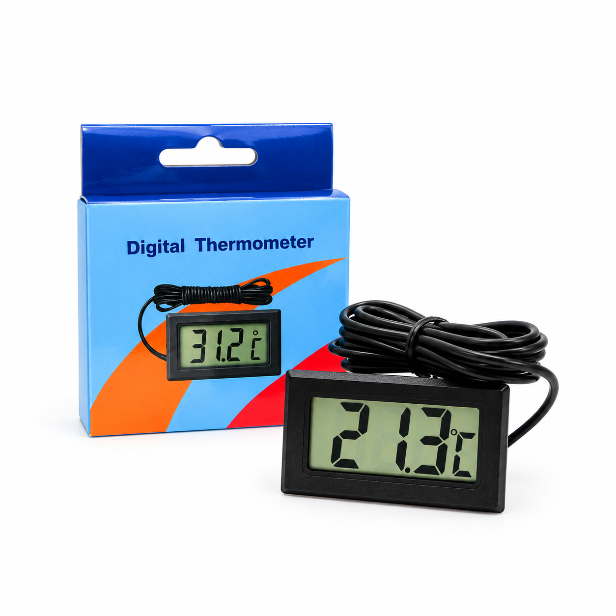 Термометр цифровой TPM-10 с выносным датчиком с LCD-дисплеем (38026772)