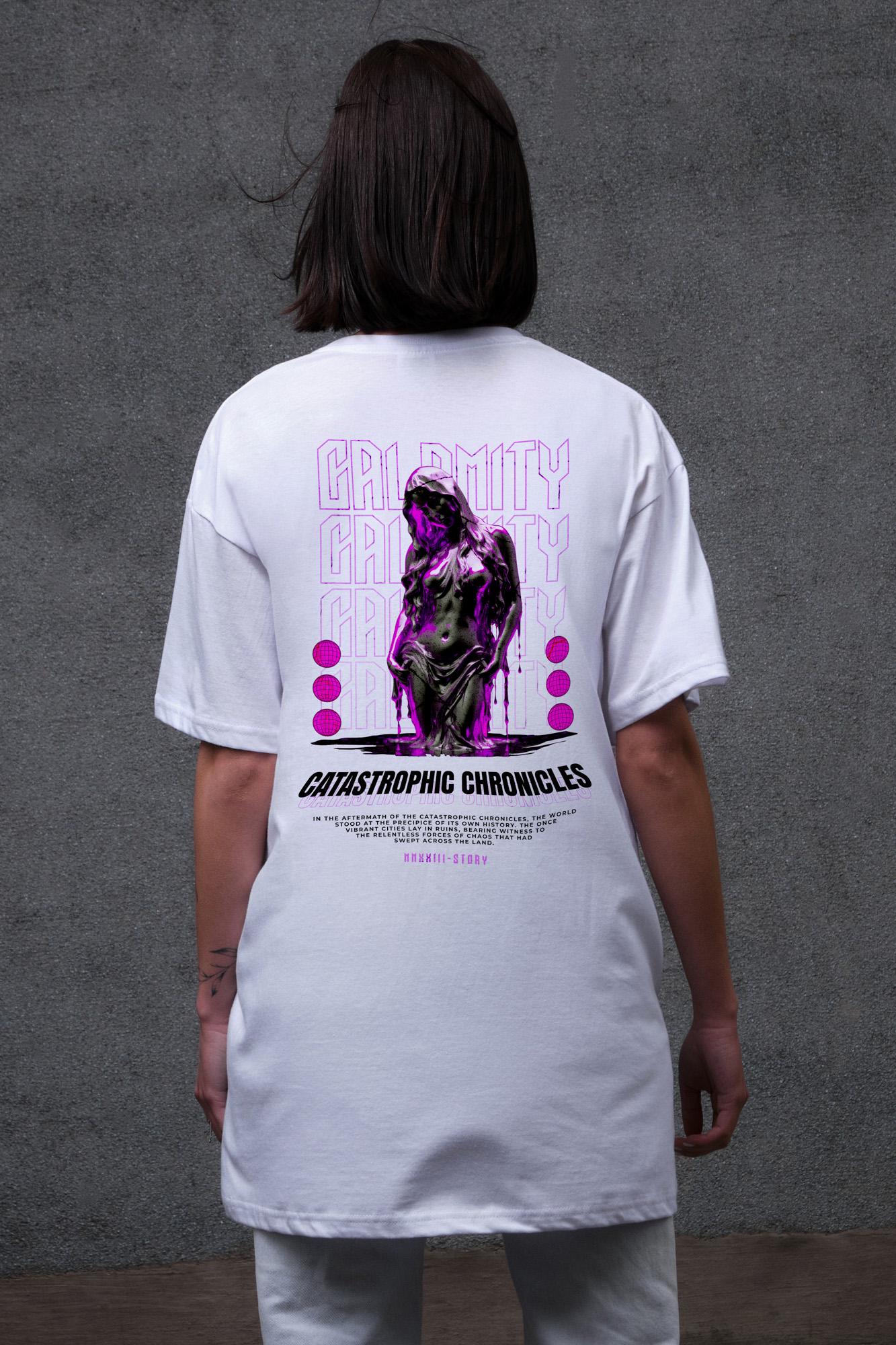 Футболка жіноча Without з принтом Calomity оверсайз S/M White (S8049449) Футболка жіноча Without з принтом Calomity оверсайз S/M White (S8049449)