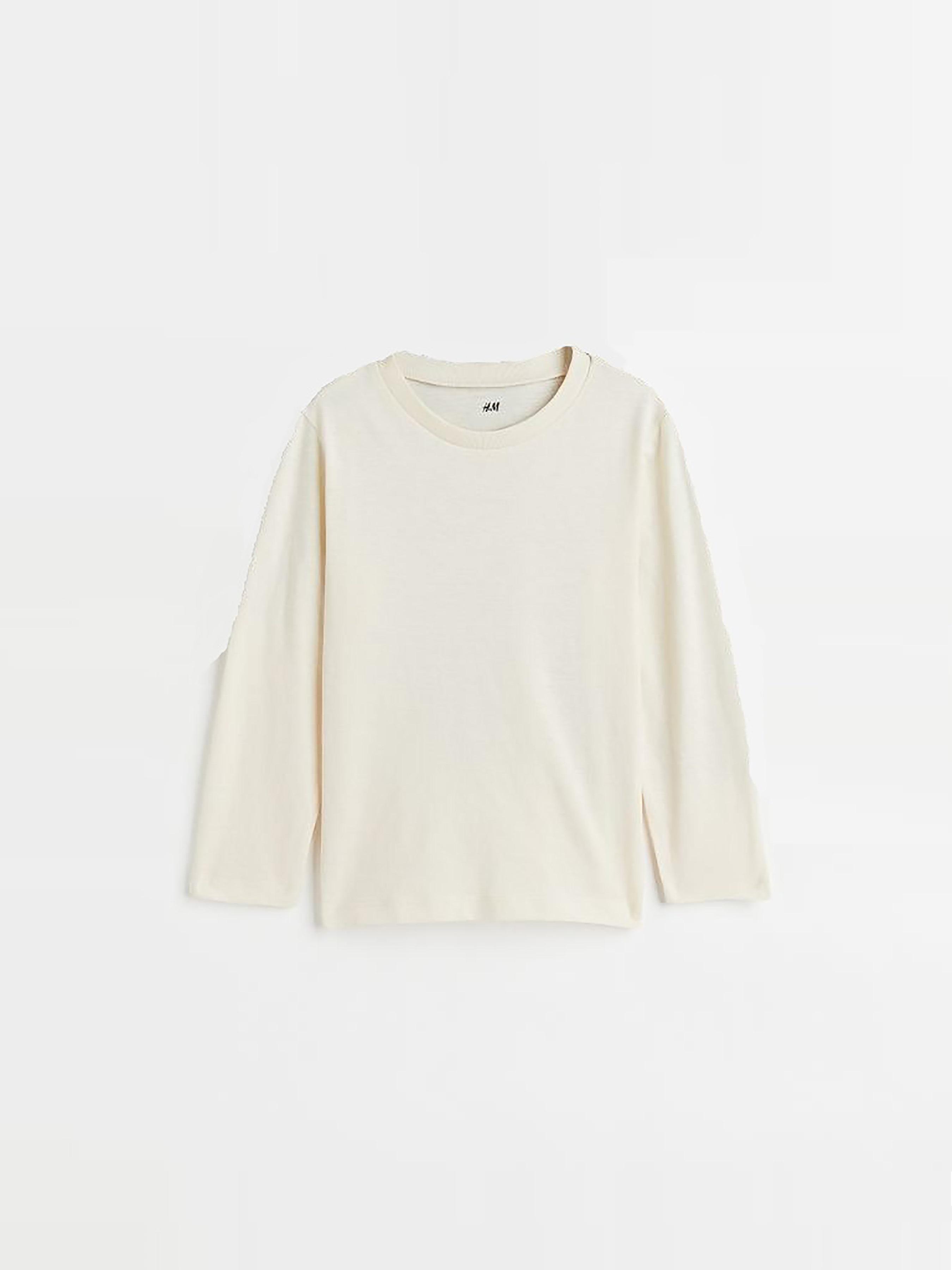 Лонгслів H&M 110-116 см Кремовий (A1712503569)