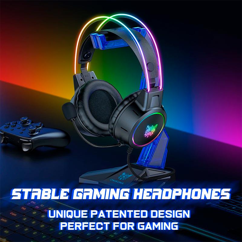 Підставка настільна для навушників Onikuma Headphone Holder ST-3 blue - фото 3