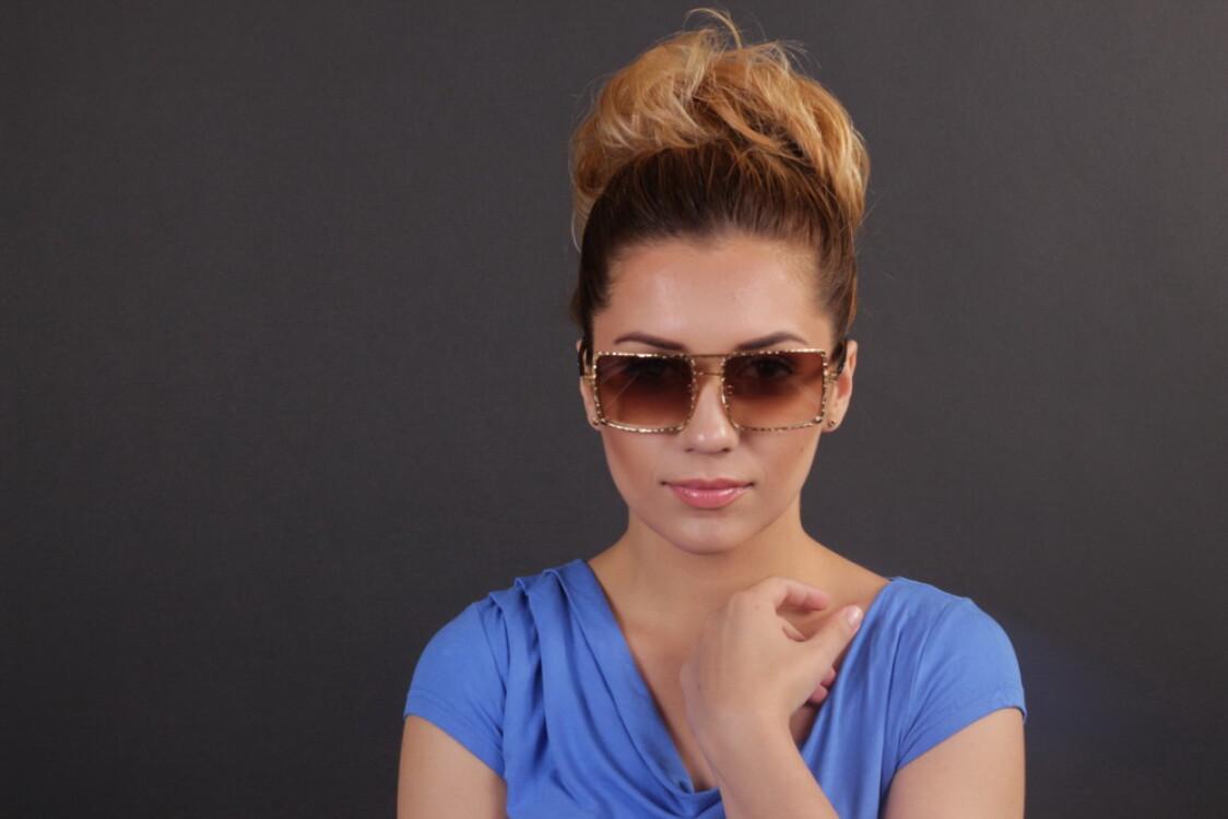 Очки женские солнцезащитные Langtemeng 5885s-192 (o4ki-5031) - фото 9