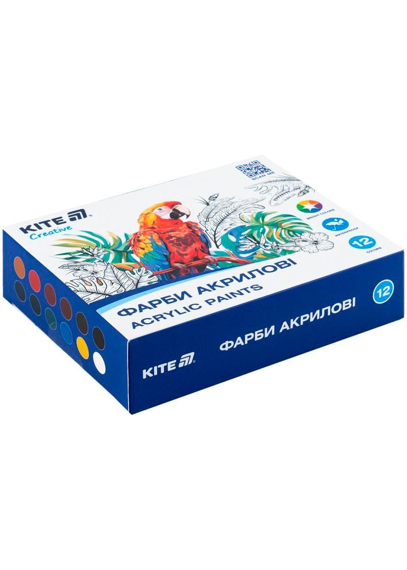 Краски акриловые KITE Creative 12 цветов 20 мл (K-275)