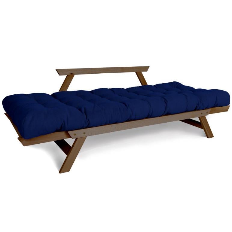 Диван-футон раскладной Woodman Allegro из массива дерева Ореховый/Cиний - фото 3 Диван-футон раскладной Woodman Allegro из массива дерева Ореховый/Cиний - фото 3