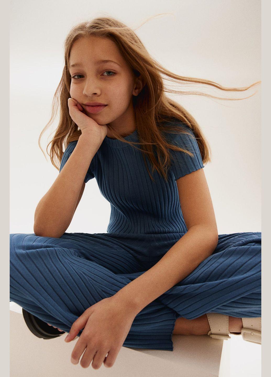 Топ H&M 164 см Синий (1220397)