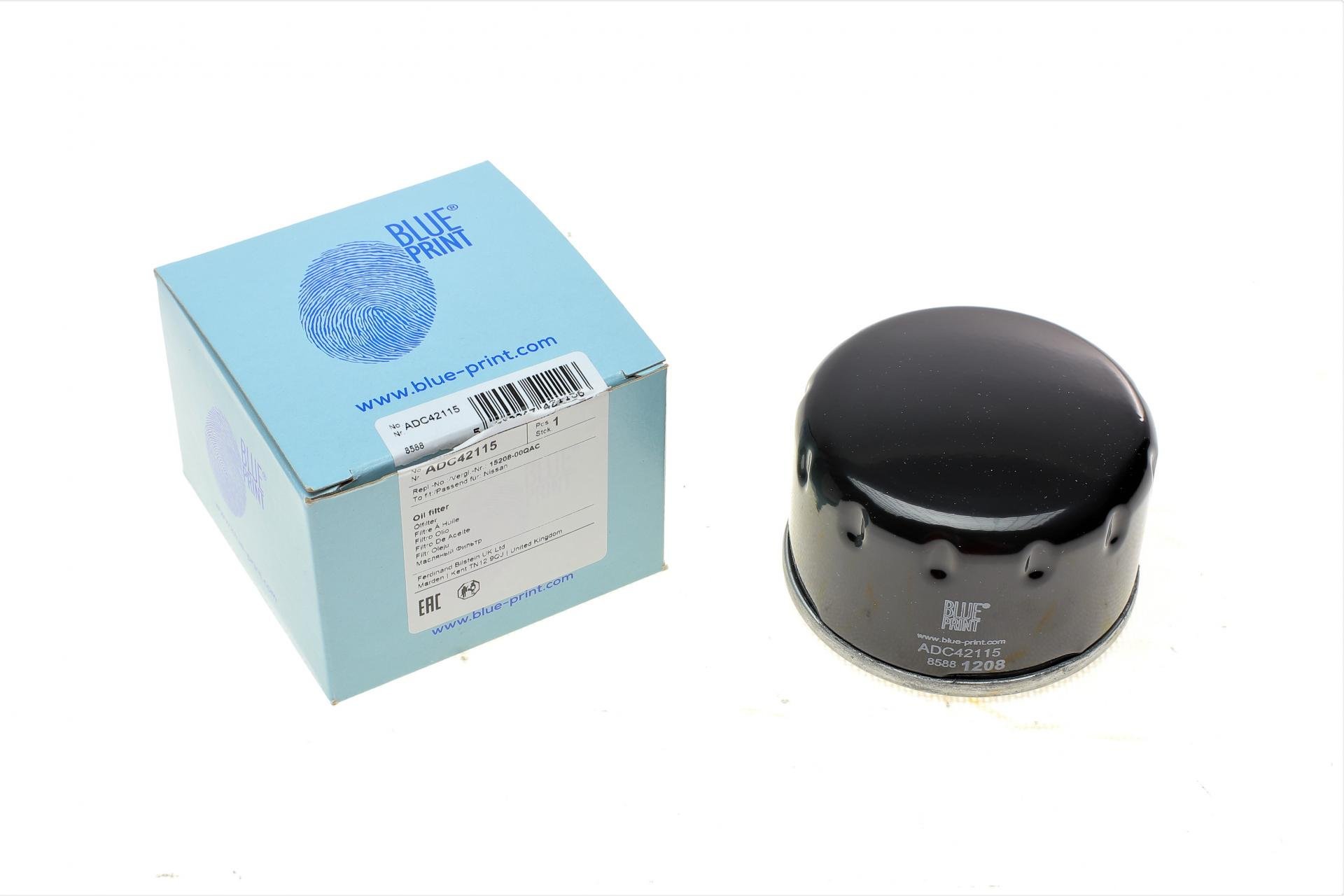 Фільтр масляний BLUE PRINT для Renault Kangoo/Trafic/Opel Vivaro 1,9D/1,5dCi/1,4i/1,6i 50 мм (ADC42115)