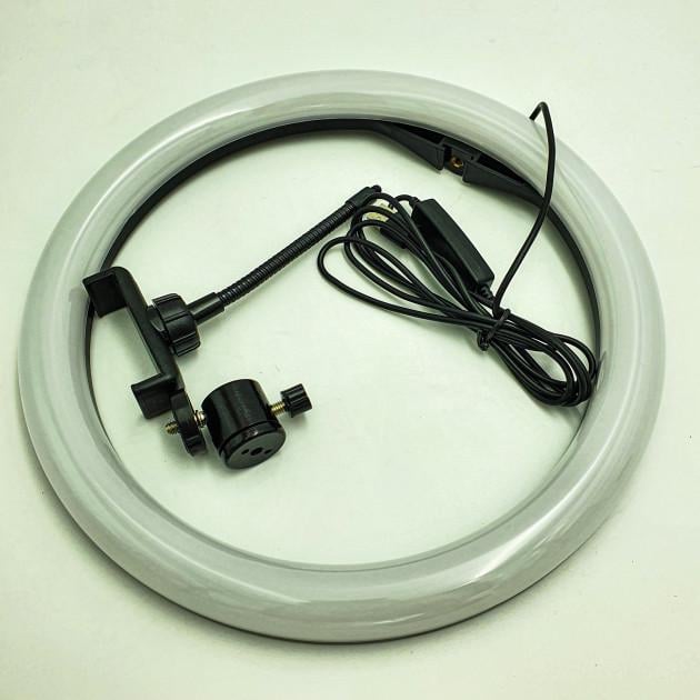 Кільцева лампа Ring Fill Light 30 W 30 см J30 з тримачем + штатив-трипод 200 см - фото 8