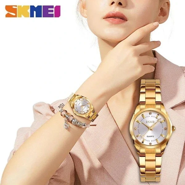 Наручний годинник Skmei 1620GD Gold - фото 4 Наручний годинник Skmei 1620GD Gold - фото 4