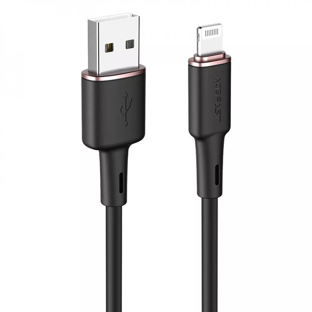 Кабель Acefast C2-02 USB to Lightning 2,4 A 120 см Black (551151) Кабель Acefast C2-02 USB to Lightning 2,4 A 120 см Black (551151)