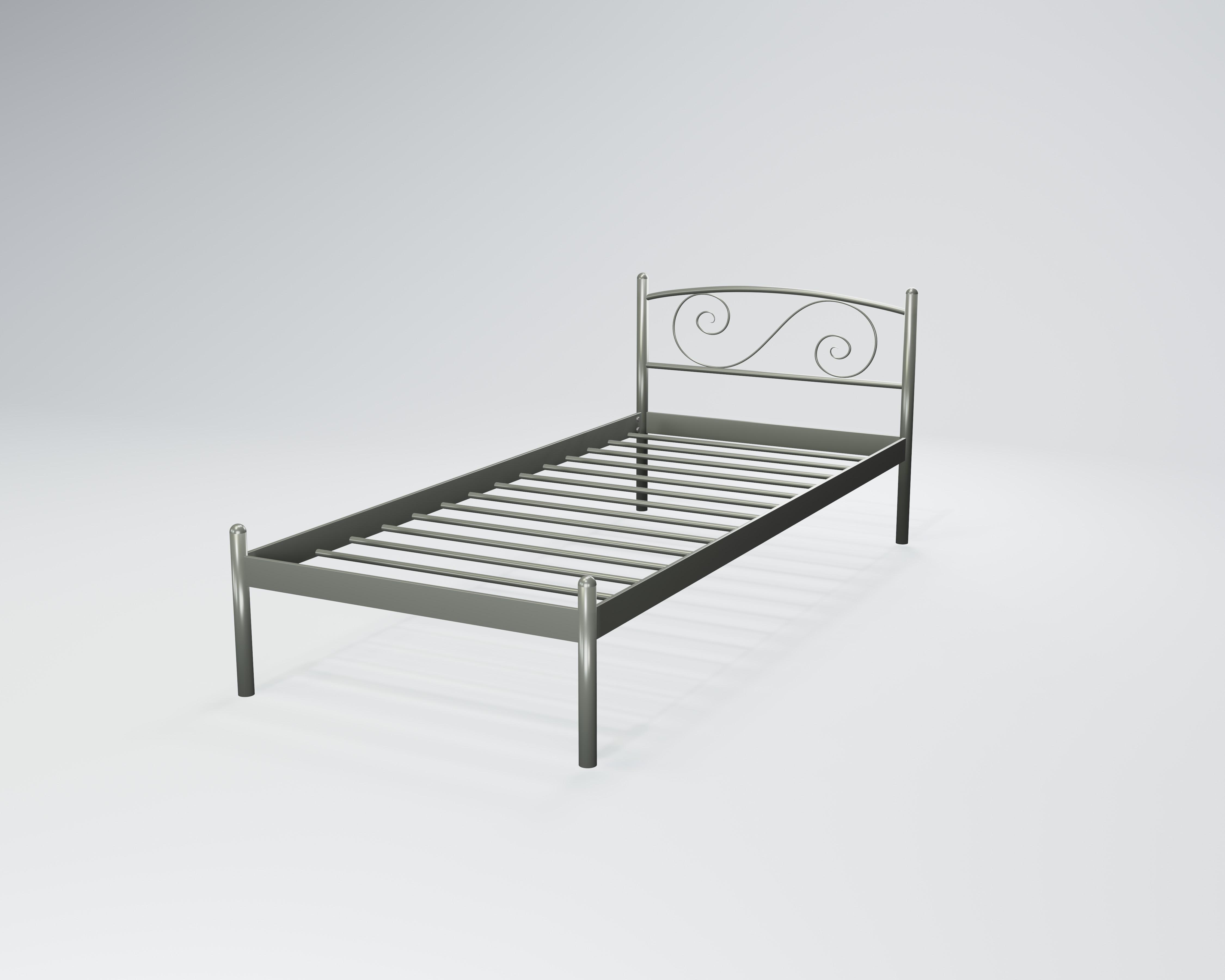 Кровать металлическая Виола Мини 80x190 см Серый
