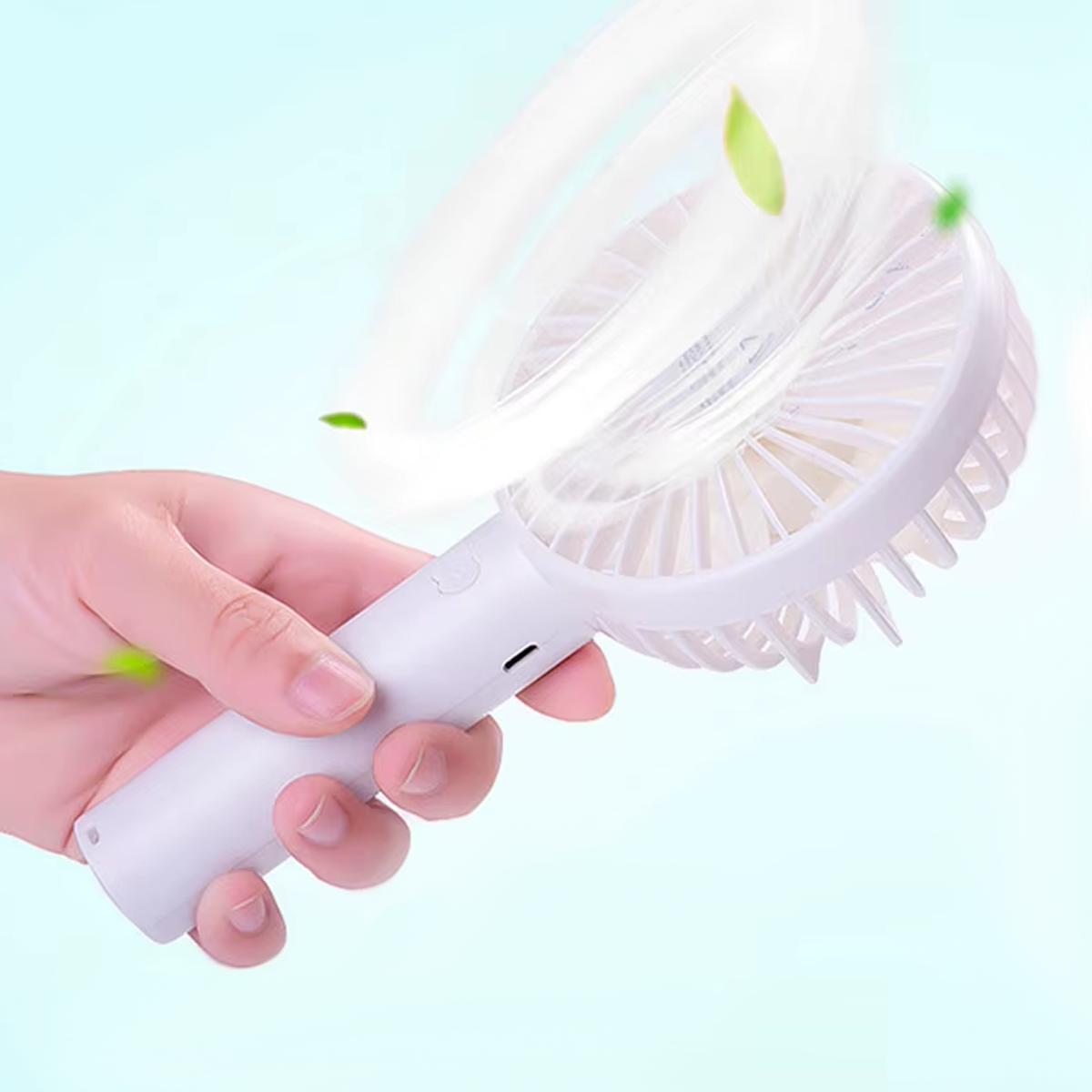 Вентилятор портативний USB міні Eternal Classics Акумулятор Li-Ion 18650 mAh 3,7V 4,5W White/Red (200303) - фото 2 Вентилятор портативний USB міні Eternal Classics Акумулятор Li-Ion 18650 mAh 3,7V 4,5W White/Red (200303) - фото 2