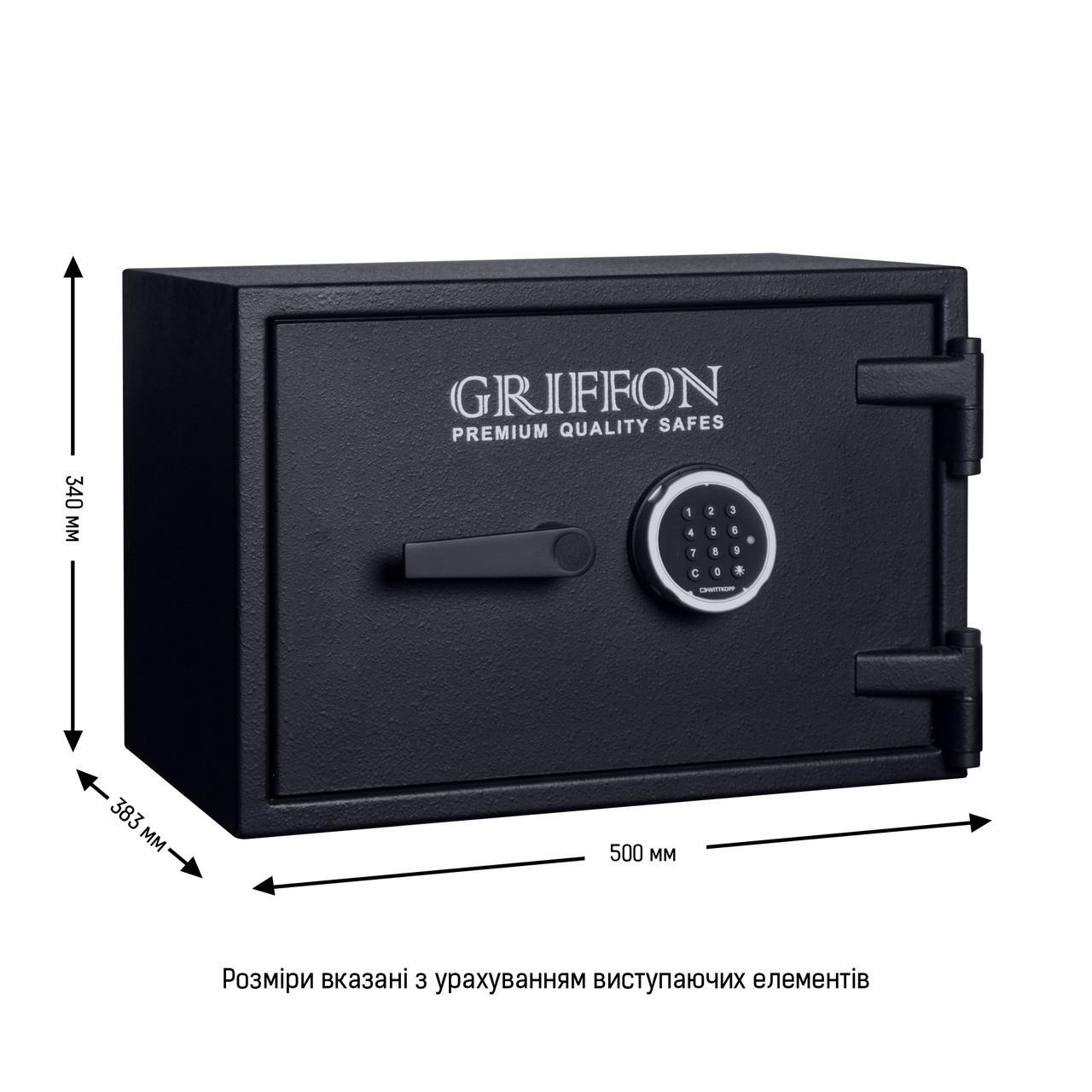 Сейф огневзломостойкий Griffon CL III.35.E Black - фото 2