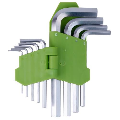 Набор ключей шестигранных/изогнутых 9 пр. 15-10 мм (НШ-0912) Набор ключей шестигранных/изогнутых 9 пр. 15-10 мм (НШ-0912)