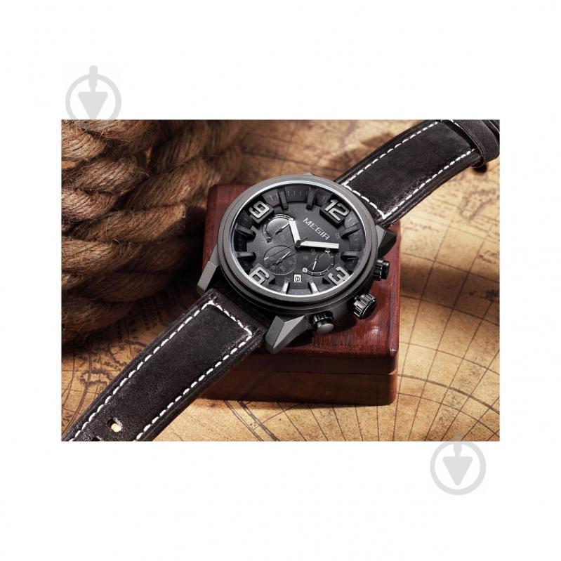 Часы Megir MG3010 Black (ML3010G-BK-1) - фото 4