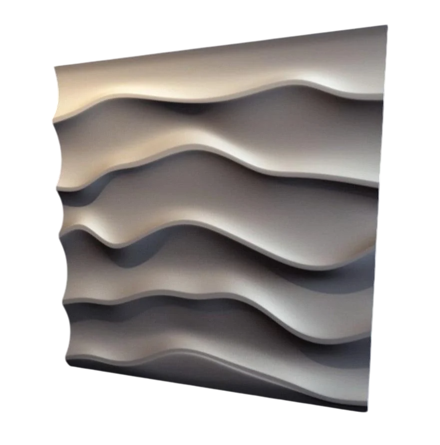 3D-панель декоративная для стен Эфир под покраску 500x500x25 мм Белый (30635307)