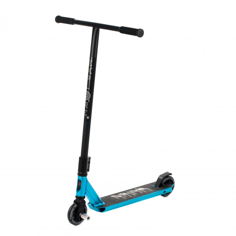 Самокат трюковый Explore Drum PC HIC OX с пегами Синий/Черный