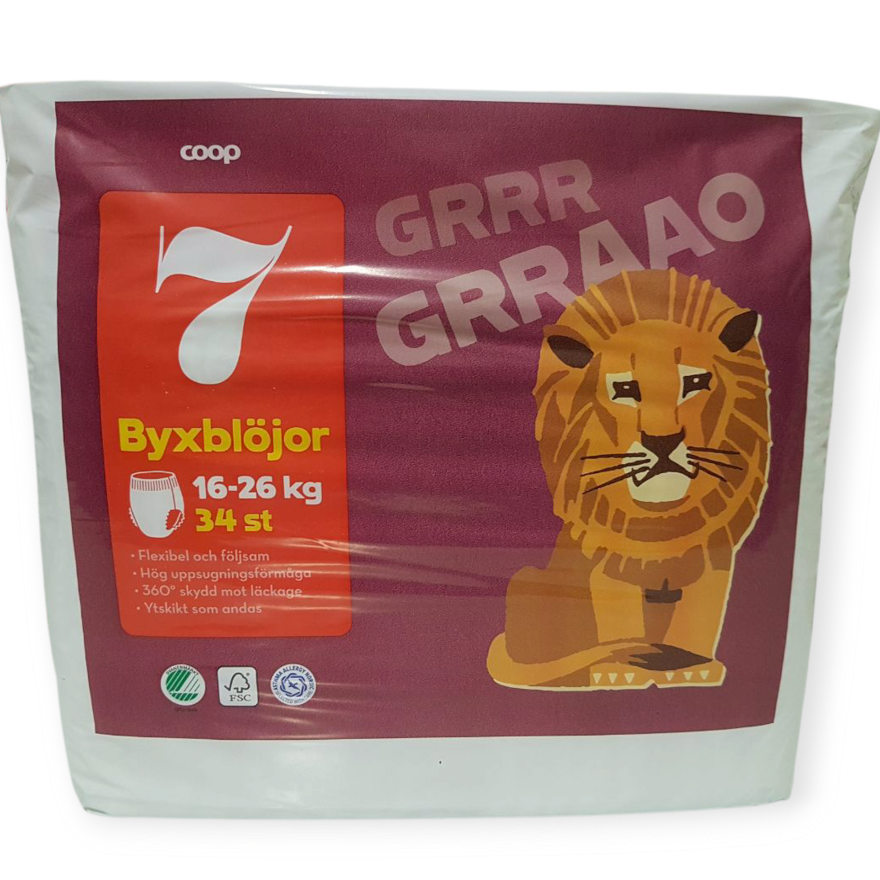 Підгузки-трусики Coop 7 16-26 кг 34 шт. (2679749064)