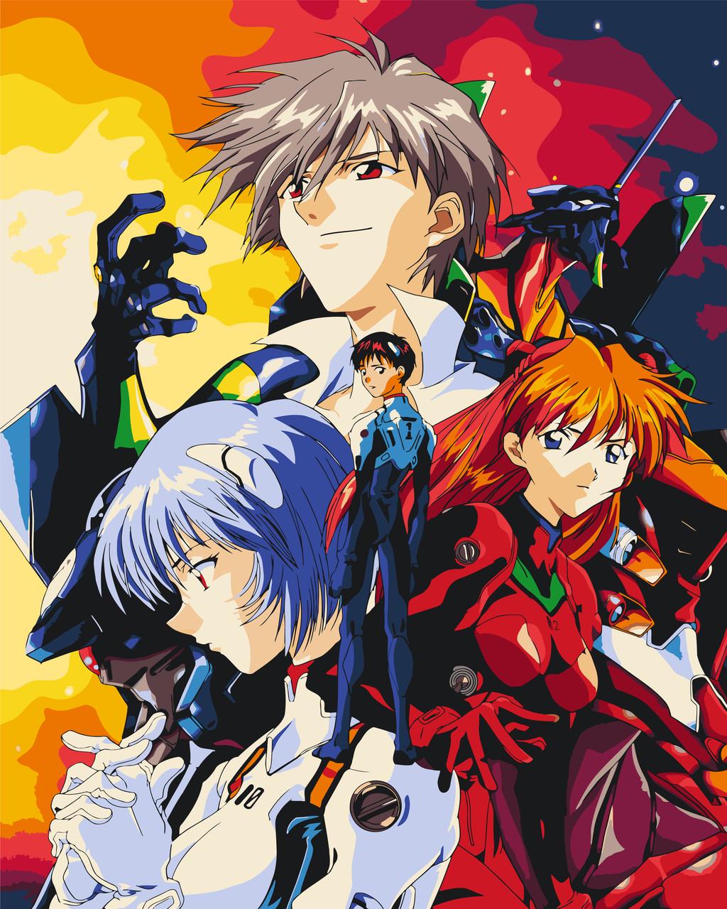 Картина по номерам ORIGAMI Евангелион Аниме 40х50 см (LW2000)