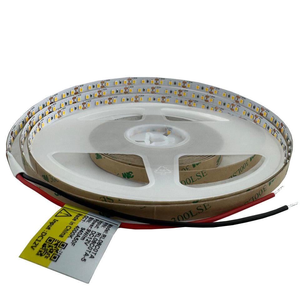 Светодиодная лента 2835-120-IP20-NW-8-12 RL08C0TA-5 4000K CRI90 (16872)
