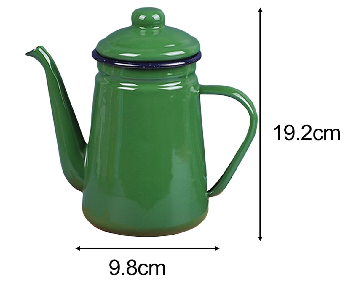 Чайник сталевий з кришкою для газової плити емальований із нержавіючої сталі 1 л Зелений (93886) - фото 2 Чайник сталевий з кришкою для газової плити емальований із нержавіючої сталі 1 л Зелений (93886) - фото 2