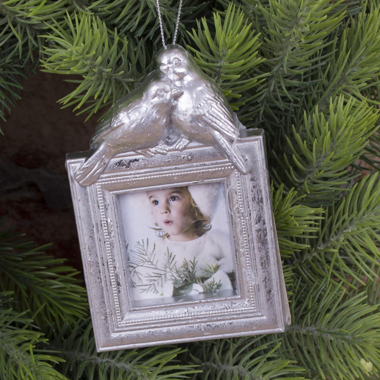 Подвеска-фоторамка на елочку Птички (2649-3)