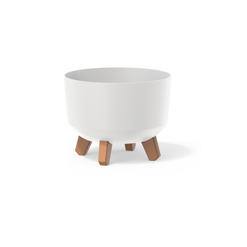 Горщик для квітів на ніжках Prosperplast Gracia Low 24 см Білий (DGRL240-S449) - фото 1 Горщик для квітів на ніжках Prosperplast Gracia Low 24 см Білий (DGRL240-S449) - фото 1