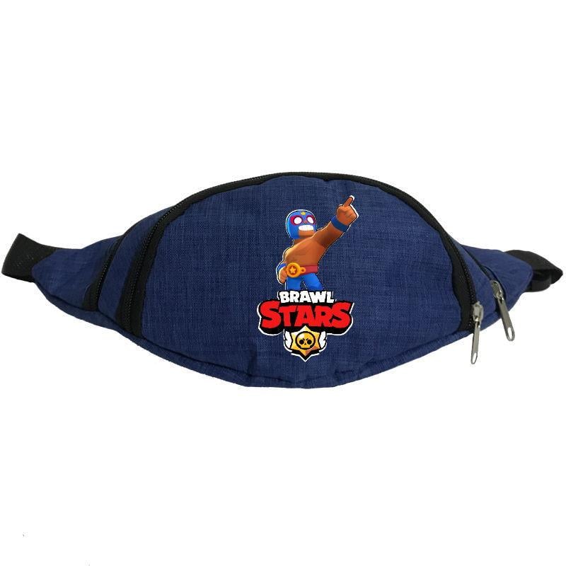 Поясна сумка-бананка Cappuchino toys Бравл Старс Ель Прімо BS-ElPrimo Сіний (1454091338)