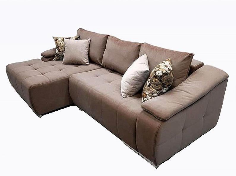 Диван угловой раскладной ортопедический Шик Галичина Альберто натуральное дерево/текстиль Коричневый Диван угловой раскладной ортопедический Шик Галичина Альберто натуральное дерево/текстиль Коричневый
