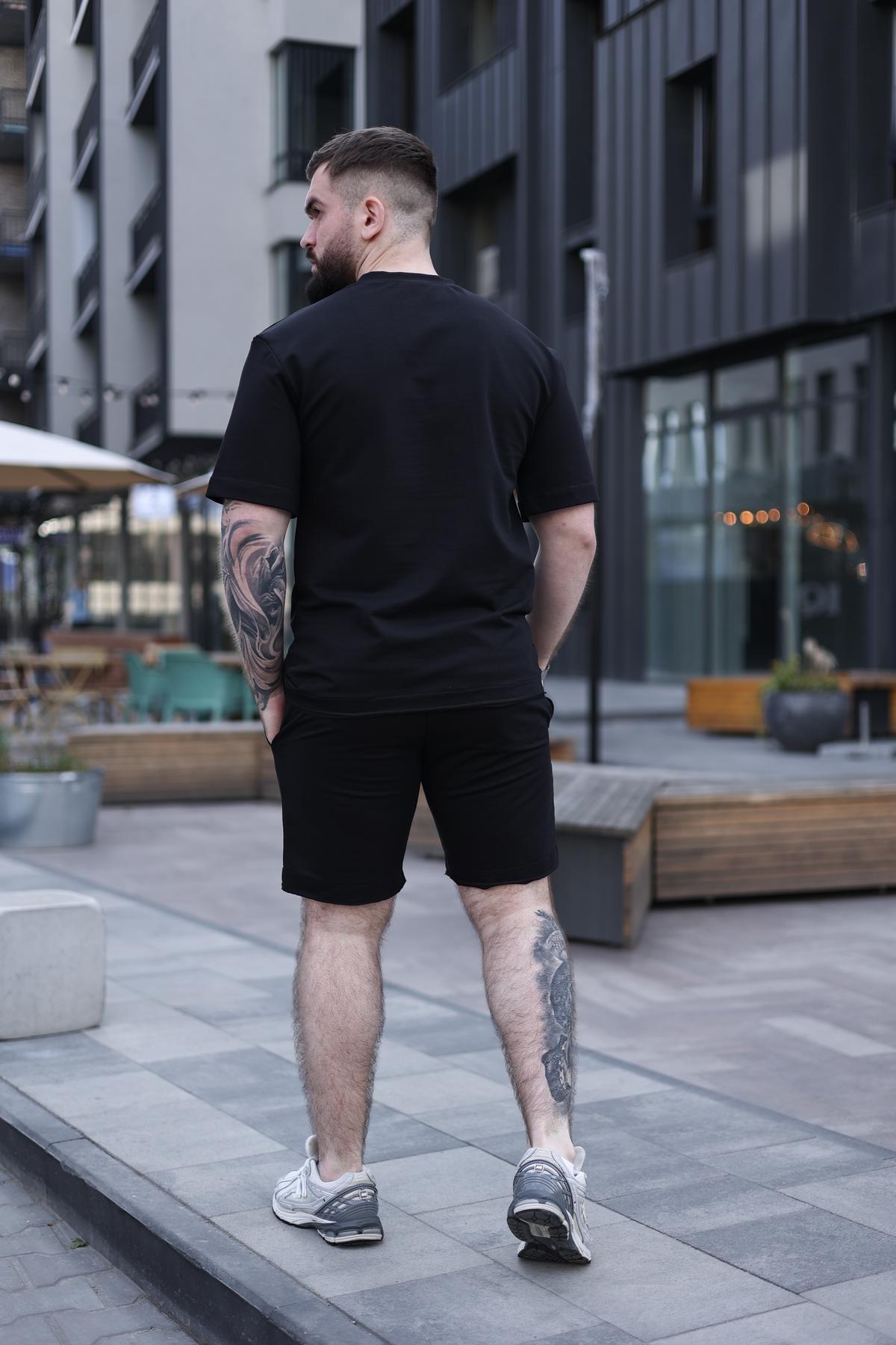 Комплект мужской летний BREEZE оверсайз L Черный (1576420348/4/3) - фото 2