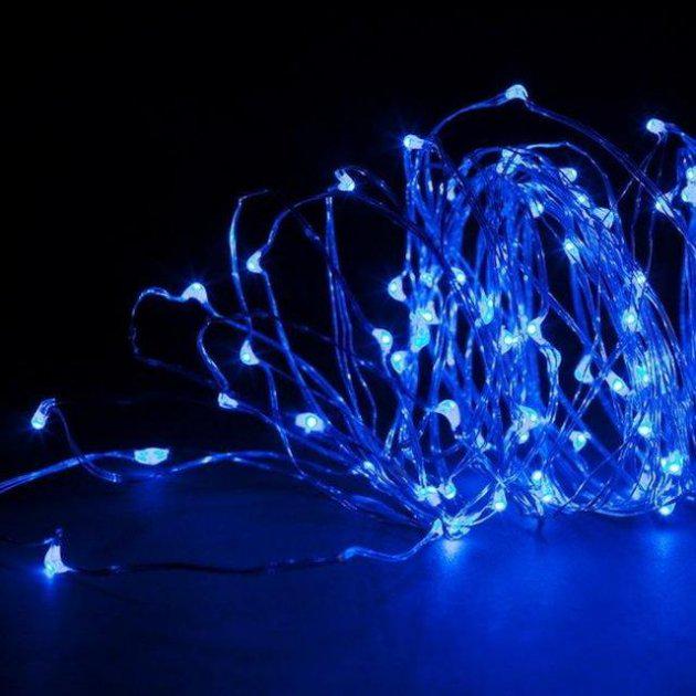 Гирлянда Роса на батарейках 30 LED 3 м Синий (1976-02) Гирлянда Роса на батарейках 30 LED 3 м Синий (1976-02)