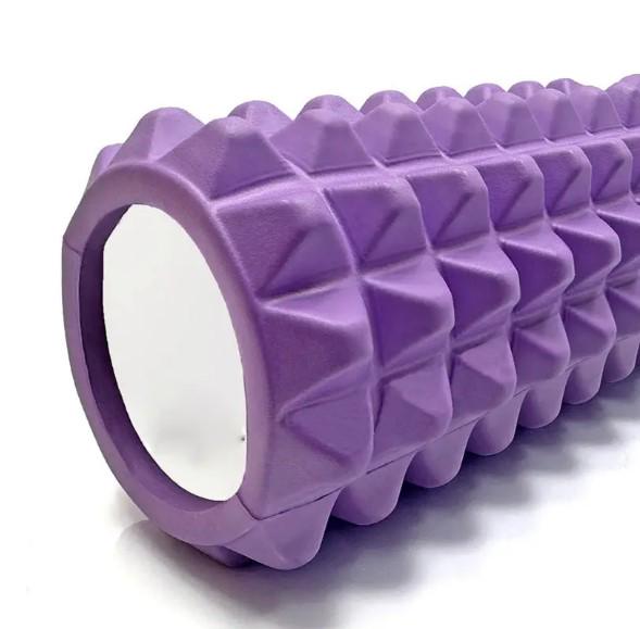Массажный ролик PowerPlay 4406 EVA Massage Roller 45x12 см Фиолетовый (PP_4406_Purple) - фото 2