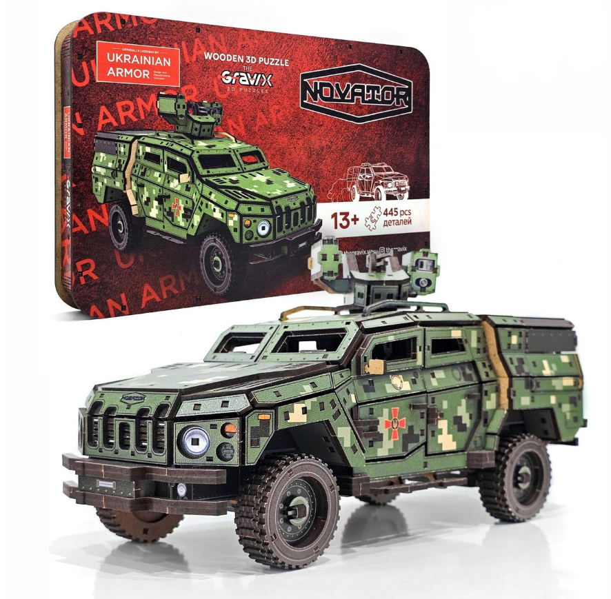Пазл конструктор 3D механический лицензионный из дерева THEGRAVIX NOVATOR 445 деталей 35 см Пазл конструктор 3D механический лицензионный из дерева THEGRAVIX NOVATOR 445 деталей 35 см