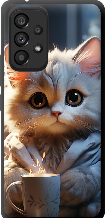 Чехол на Samsung Galaxy A53 A536E White cat (5646b-2585-42517)