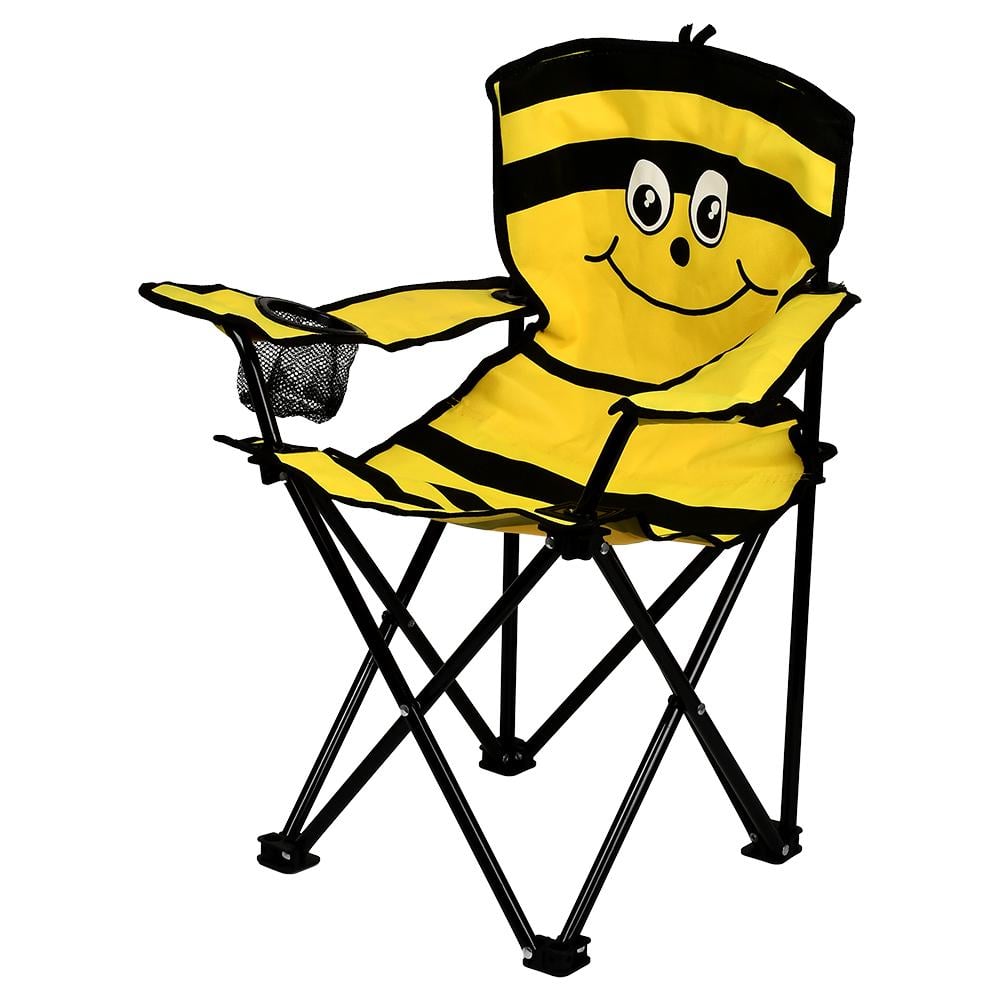 Туристическое кресло раскладное Stenson Bee MH-3298XS-bee 54х37х73 см Желтый (627552)