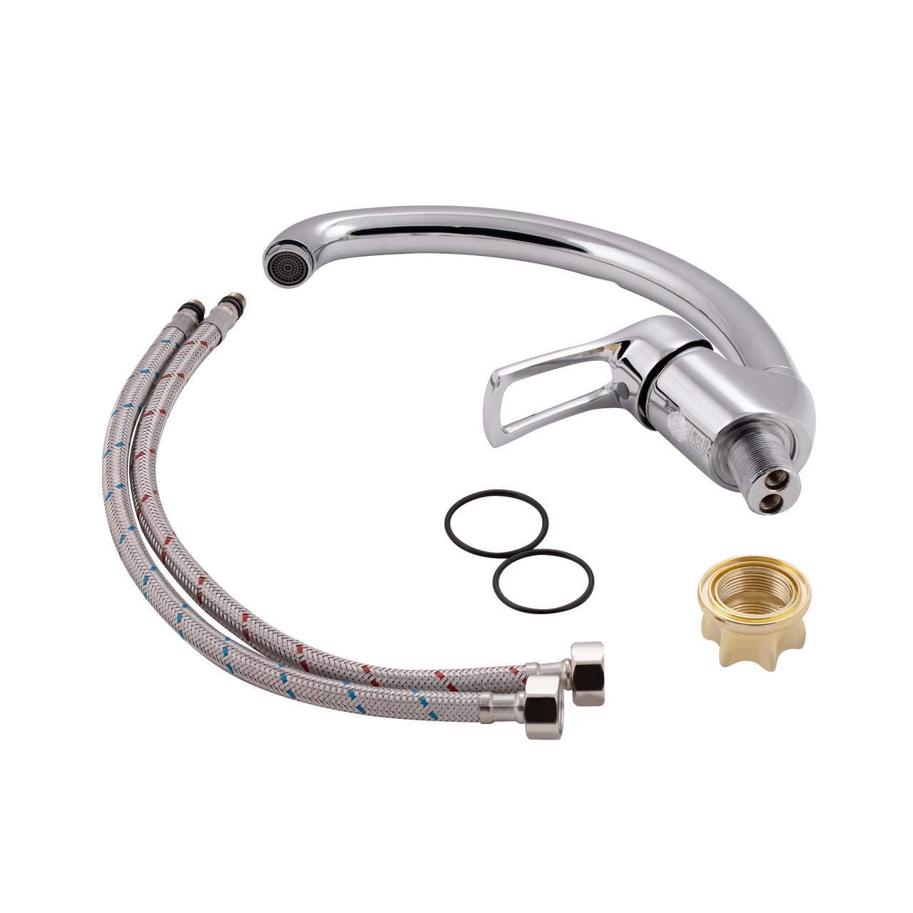 Змішувач Lidz CRM 44 80 008F-3 для кухні k35 - фото 3