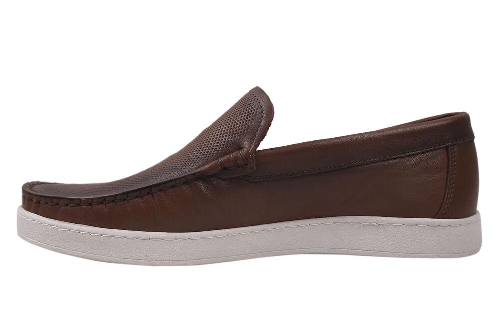 Мокасины мужские Max Step из кожи р. 41 Коричневый (26-20DTC) - фото 4