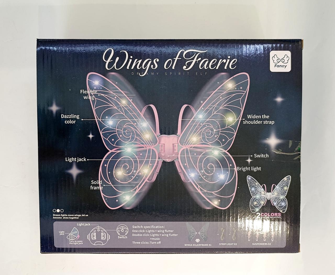 Крылья феи светятся и двигаются 89 см Розовый - фото 5 Крылья феи светятся и двигаются 89 см Розовый - фото 5