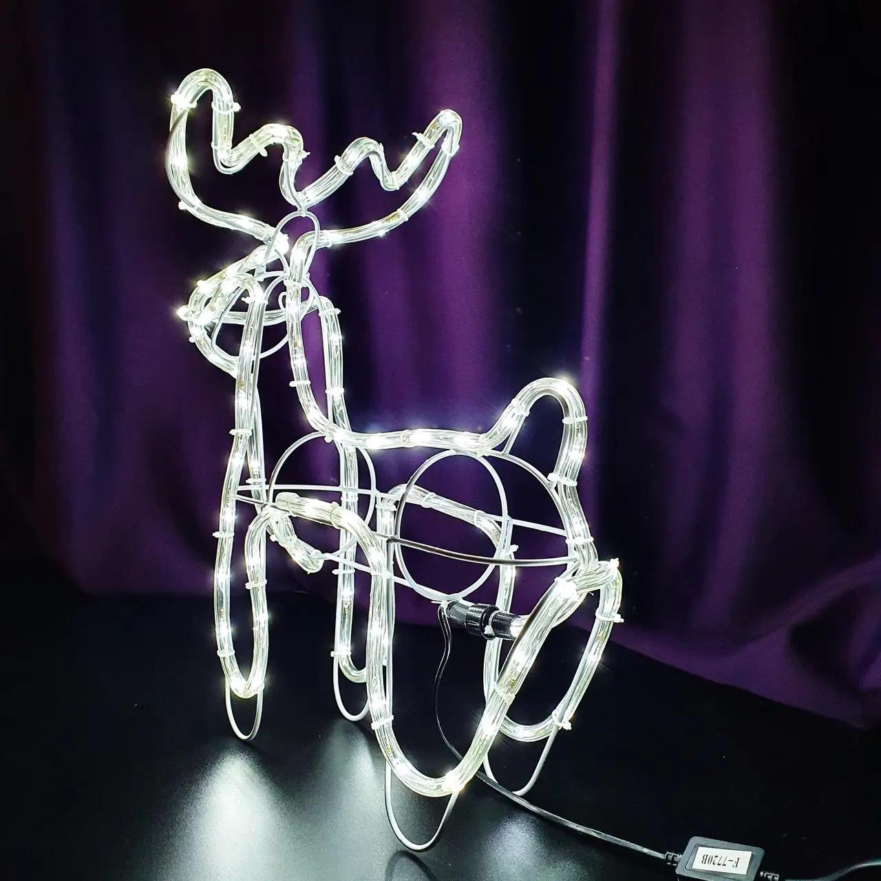 Фігура світлодіодна декоративна Новорічний олень 4 м 220 В Білий (30274664) - фото 4 Фігура світлодіодна декоративна Новорічний олень 4 м 220 В Білий (30274664) - фото 4