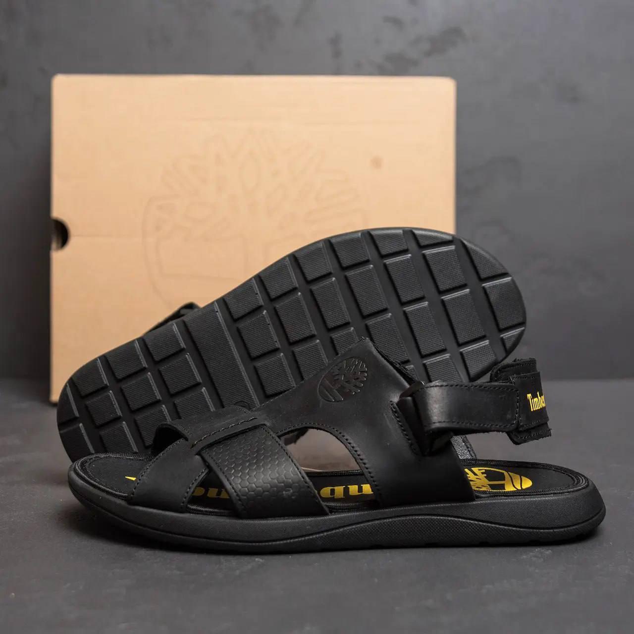 Сандалии мужские кожаные Timberland р. 41 Черный (Т-10 ч 41) - фото 5