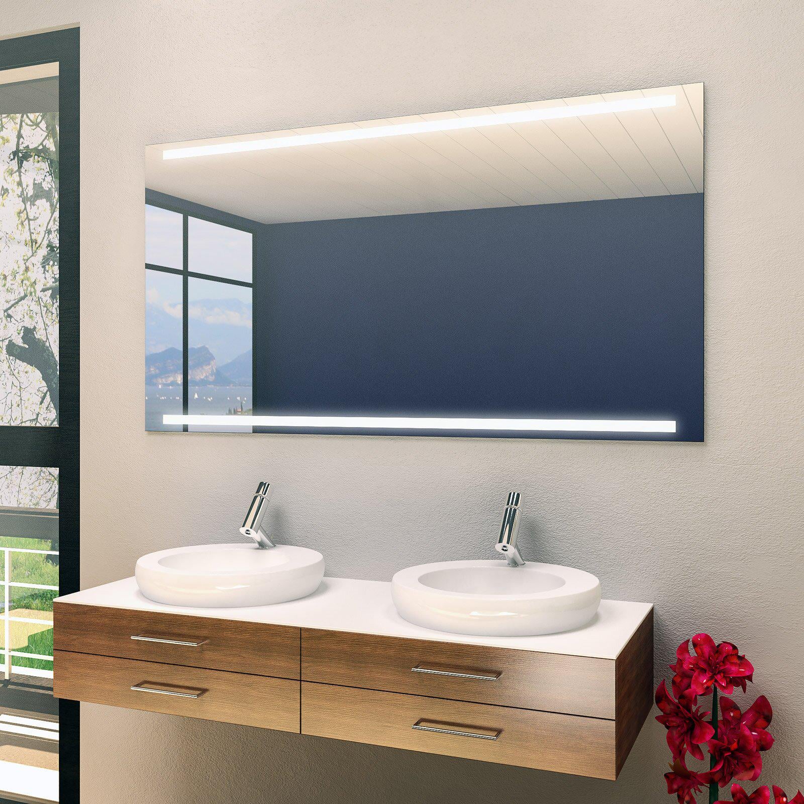 Зеркало Dim Dzerkal VOLI с LED-подсветкой 70х100 см (7285)