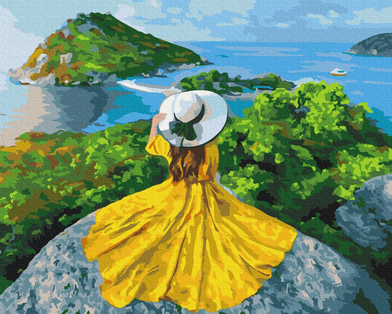 Картина по номерам Brushme Девушка-солнце 40x50 см (BS37988)