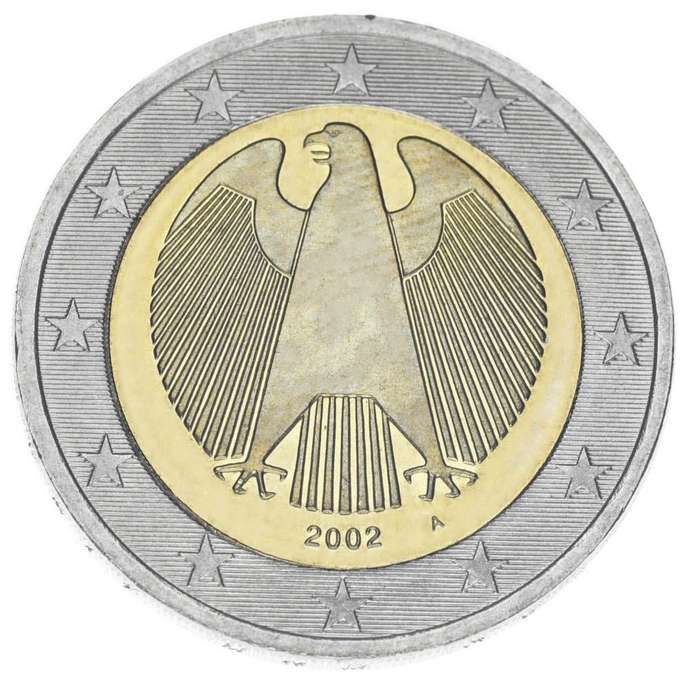 Коллекционная монета Германия 2 евро 2002 Биметалл AU-UNC A (М21989)