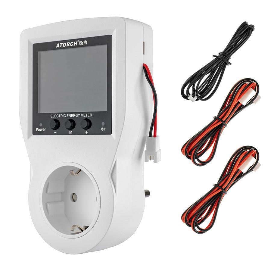 Умная розетка ATorch S1-WiFi счетчик электроэнергии AC 220V 16А/ваттметр/датчик температуры 3 м (231709)