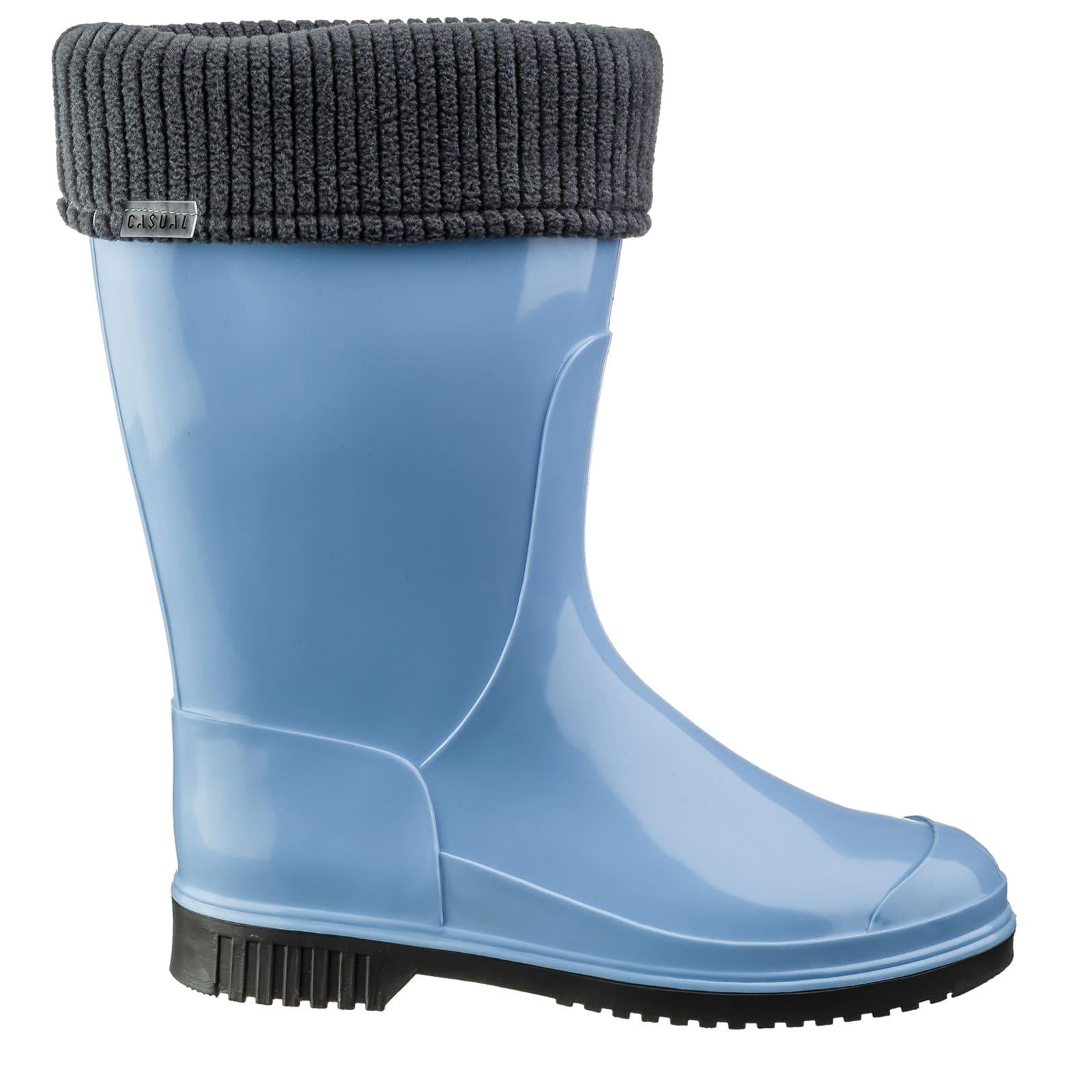 Женские полусапоги утепленные Casual р. 37 Голубой (92119624)