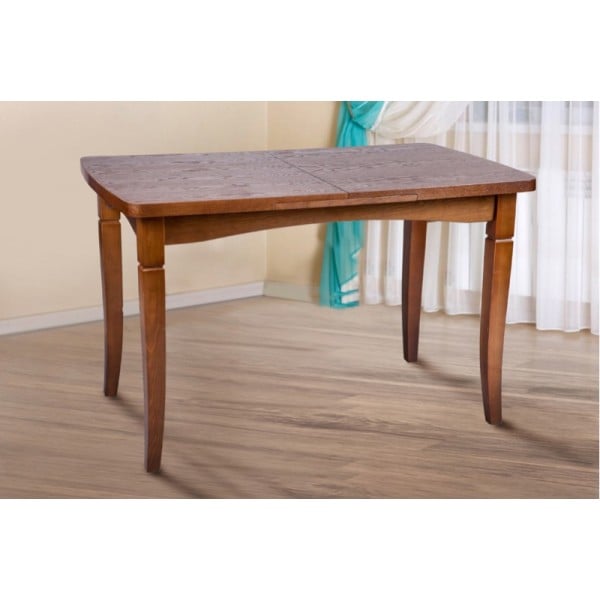 Стіл обідній прямокутний розкладний Мікс Меблі Леон 70х110 см Горіх Стіл обідній прямокутний розкладний Мікс Меблі Леон 70х110 см Горіх