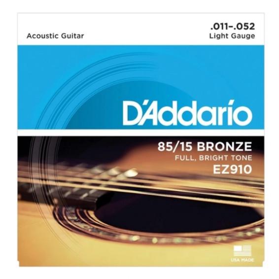 Струни для акустичної гітари D'Addario .011-.052 та 3 медіатора (1873567171)