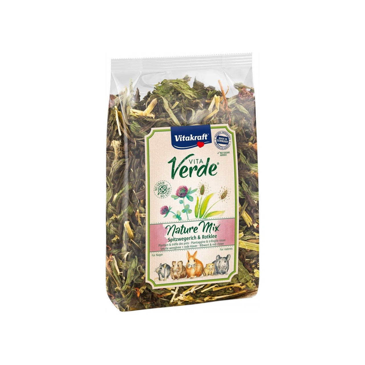Корм Vitakraft Vita Verde Nature Mix для декоративных грызунов с подорожником и клевером 70 г (4008239256928)