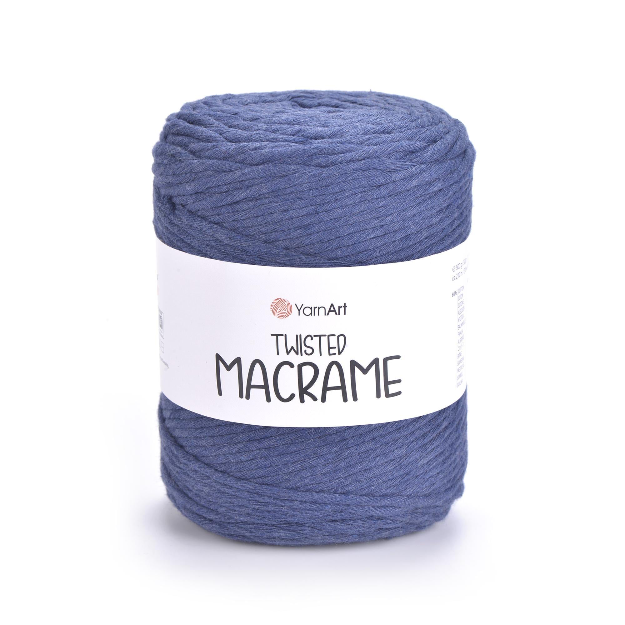 Шпагат для макрома Twisted Macrame 4 мм 500 г Джинс №761