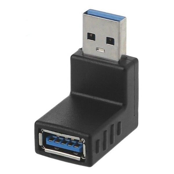 Переходник угловой SUNROZ USB 3.0 M/F 90 градусов Up (A48447)