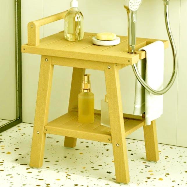 Табурет для ванной из дерева Насбаум Карри (ТВН-006303)